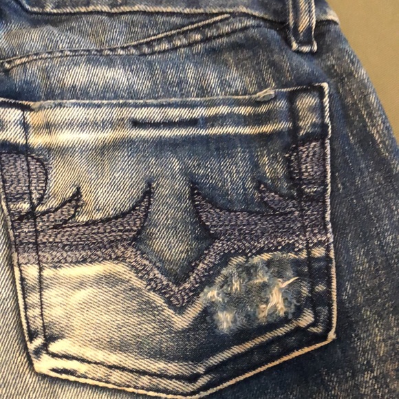 DIESEL Industry boot cut distressed Jeans button fly sz 26 - Picture 8 of 16